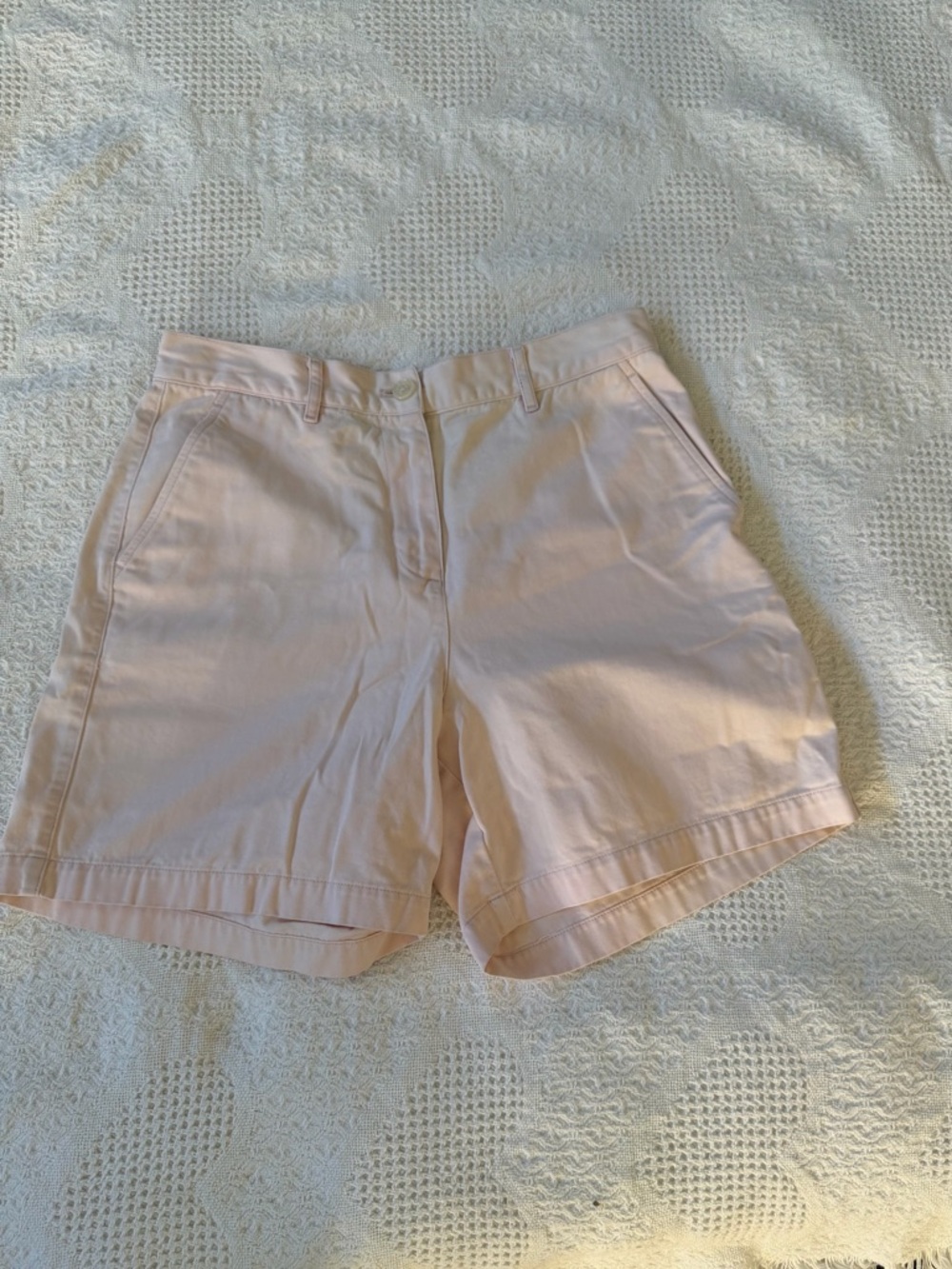 Polo by Ralph Lauren Pale Pink Tailored Cotton Bermuda Shorts